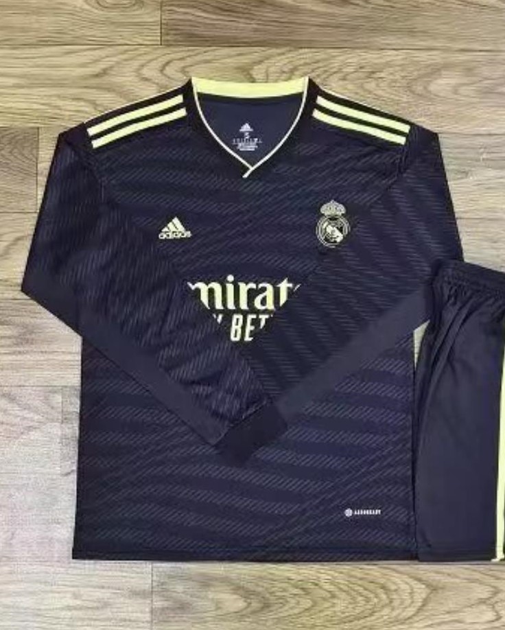 AAA Quality Real Madrid 22/23 Third Black/Green Long Jersey